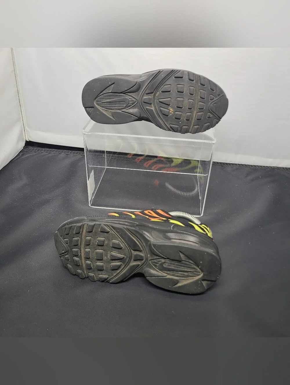 Nike Air Max Plus PS 'Black Volt Total Orange' Toddler size 11C
